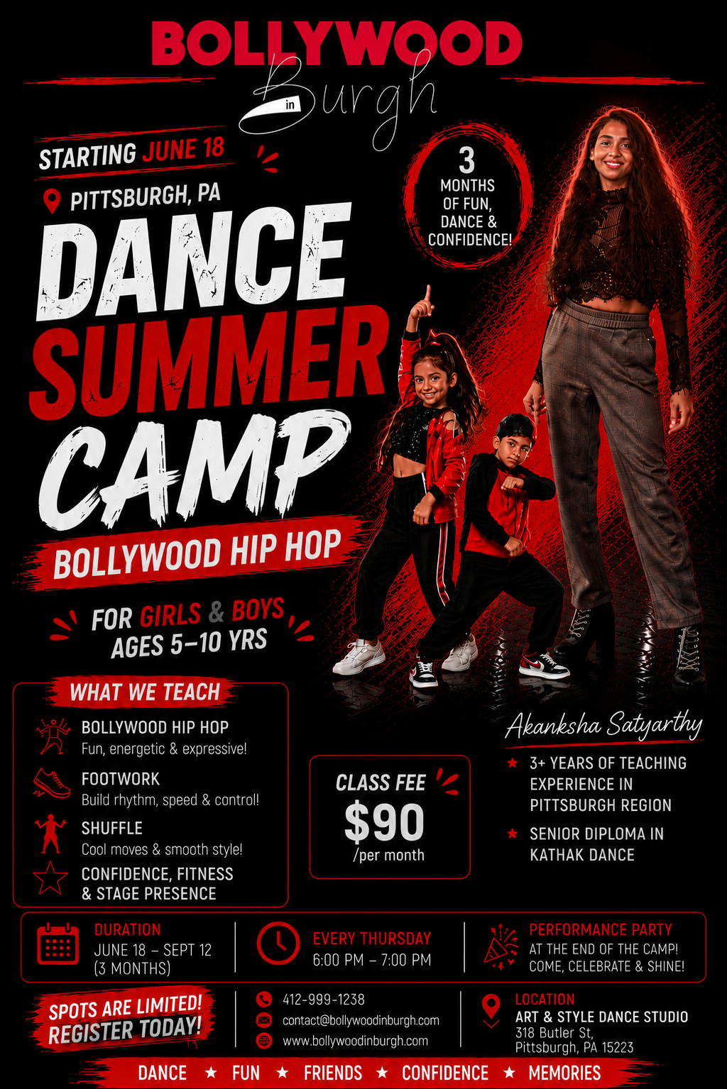 kids bollywood camp